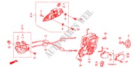 FECHO PORTA TRASEIRA/MANIVELA EXTERNA(2) para Honda JAZZ 1.4 ES 5 portas transmissão inteligente 2010
