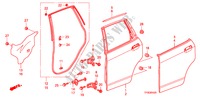 PAINEL PORTA TRASEIRA para Honda JAZZ 1.4 LSS 5 portas 5 velocidades manuais 2010