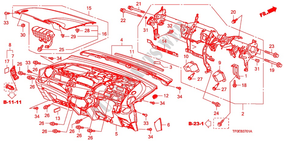 PAINEL INSTRUMENTOS(D.) para Honda JAZZ 1.4 ES 5 portas 5 velocidades manuais 2010