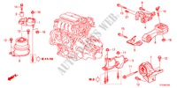 APOIO MOTOR(MT) para Honda JAZZ 1.4ESH 5 portas 5 velocidades manuais 2011