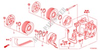 AR CONDICIONADO(COMPRESSOR) para Honda JAZZ 1.4ESH 5 portas transmissão inteligente 2011