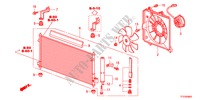 AR CONDICIONADO(CONDENSADOR) para Honda JAZZ 1.5EX 5 portas 5 velocidades manuais 2011