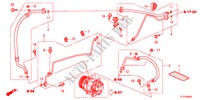 AR CONDICIONADO(MANGUEIRAS/TUBOS)(LH) para Honda JAZZ 1.2LSE 5 portas 5 velocidades manuais 2011