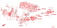 BOMBA AGUA para Honda JAZZ 1.4ESH 5 portas transmissão inteligente 2011
