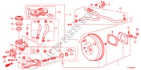 BOMBA PRINCIPAL TRAVOES/SERVO FREIO(LH)(2) para Honda JAZZ 1.2SE 5 portas 5 velocidades manuais 2011