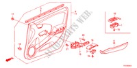 FORRO PORTA FRENTE(LH) para Honda JAZZ 1.4LS 5 portas transmissão inteligente 2011