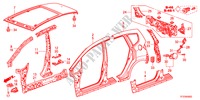 PAINEIS EXTERIOR/PAINEL TRASEIRO para Honda JAZZ 1.4ESH 5 portas transmissão inteligente 2011
