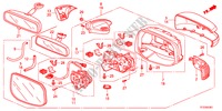 RETROVISOR(RETRACTEIS) para Honda JAZZ 1.4ESH 5 portas 5 velocidades manuais 2011
