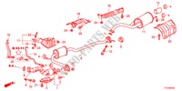 TUBO ESCAPE/SILENCIADOR para Honda JAZZ 1.4LS 5 portas transmissão inteligente 2011