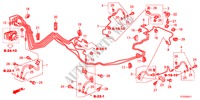 TUBO METALICO TRAVAOES/TUBO FLEXIVEL(LH)(DISCO)(ABS) para Honda JAZZ 1.2LSE 5 portas 5 velocidades manuais 2011
