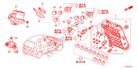 UNIDADE CONTROLO(CABINE)(1)(D.) para Honda JAZZ 1.5EX 5 portas automática de 5 velocidades 2011