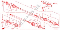 VEIO TRANSMISSAO FRENTE(MT)(I SHIFT) para Honda JAZZ 1.4LSS 5 portas 5 velocidades manuais 2011