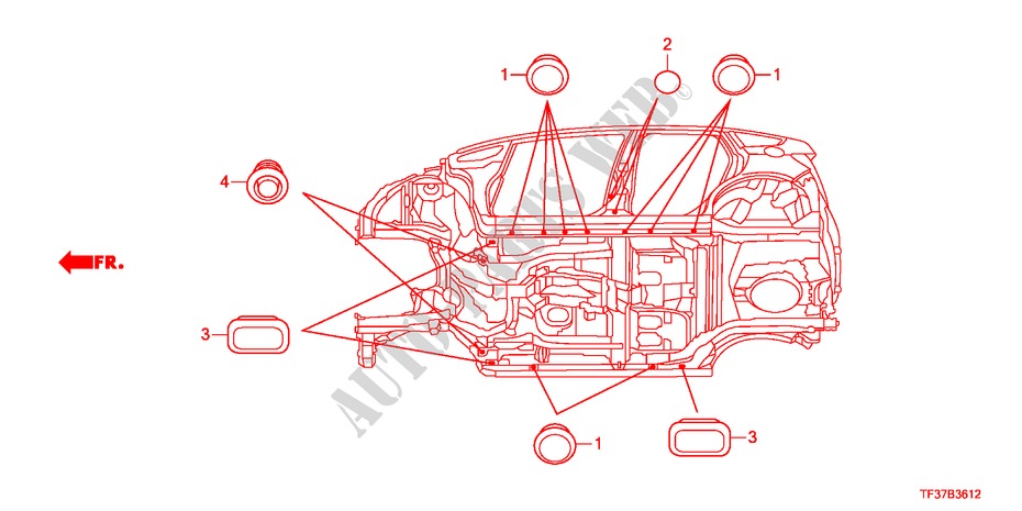 OLHAL(INFERIOR) para Honda JAZZ 1.4EX 5 portas transmissão inteligente 2011