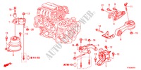 APOIO MOTOR(CVT) para Honda JAZZ 1.4LSH   TEMP TIRE 5 portas totalmente automática CVT 2012