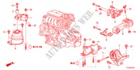 APOIO MOTOR(MT) para Honda JAZZ 1.5LXE 5 portas 5 velocidades manuais 2012