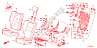 BANCO TRASEIRO(D.)(CABEDAL) para Honda JAZZ 1.4ESL 5 portas totalmente automática CVT 2012