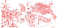 BLOCO CILINDROS/CARTER OLEO(1.2L/1.3L/1.4L) para Honda JAZZ 1.4LS    TEMP TIRE 5 portas totalmente automática CVT 2012