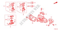 COMPONENTES CANHAO CHAVE para Honda JAZZ 1.4ES 5 portas totalmente automática CVT 2012