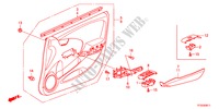 FORRO PORTA FRENTE(D.) para Honda JAZZ 1.4ES 5 portas 5 velocidades manuais 2012