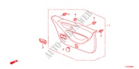 FORRO PORTA TRASEIRA para Honda JAZZ 1.4ES 5 portas totalmente automática CVT 2012