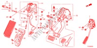 PEDAL(D.) para Honda JAZZ 1.5EXS 5 portas 5 velocidades manuais 2012
