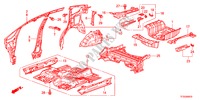 PISO/PAINEIS INTERIORES para Honda JAZZ 1.4ES 5 portas 5 velocidades manuais 2012