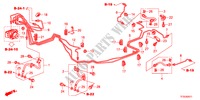 TUBO METALICO TRAVAOES/TUBO FLEXIVEL(D.)(TAMBOR)(ABS) para Honda JAZZ 1.3S 5 portas 5 velocidades manuais 2012