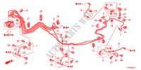 TUBO METALICO TRAVAOES/TUBO FLEXIVEL(LH)(ABS) para Honda JAZZ 1.5EXE 5 portas automática de 5 velocidades 2012