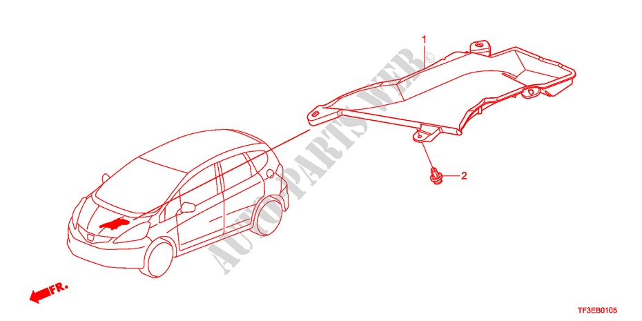 CONDUTA ARREFECIMENTO para Honda JAZZ 1.4EXLT 5 portas 5 velocidades manuais 2012