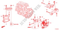 APOIO MOTOR para Honda JAZZ HYBRID IMA      TEMP TIRE 5 portas totalmente automática CVT 2012