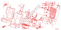 BANCO TRASEIRO(D.)(CABEDAL) para Honda JAZZ HYBRID IMA-H 5 portas totalmente automática CVT 2012