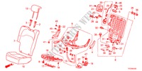 BANCO TRASEIRO(D.) para Honda JAZZ HYBRID IMA      TEMP TIRE 5 portas totalmente automática CVT 2012