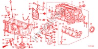 BLOCO CILINDROS/CARTER OLEO para Honda JAZZ HYBRID IMA-H    TEMP TIRE 5 portas totalmente automática CVT 2012