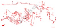 BRACO INFERIOR FRENTE para Honda JAZZ HYBRID IMA      TEMP TIRE 5 portas totalmente automática CVT 2012