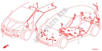 CABLAGEM(1)(LH) para Honda JAZZ HYBRID IMA-H    TEMP TIRE 5 portas totalmente automática CVT 2012