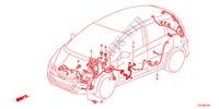 CABLAGEM(2)(LH) para Honda JAZZ HYBRID IMA-S    TEMP TIRE 5 portas totalmente automática CVT 2012