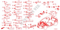 CINTA CABLAGEM/SUPORTE(LH) para Honda JAZZ HYBRID IMA-H 5 portas totalmente automática CVT 2012