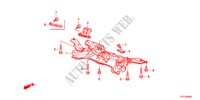 ESTRUTURA SECUNDARIA DIANTEIRA para Honda JAZZ HYBRID IMA-H    TEMP TIRE 5 portas totalmente automática CVT 2012