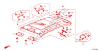 FORRO TECTO para Honda JAZZ HYBRID IMA-S    TEMP TIRE 5 portas totalmente automática CVT 2012