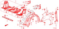 GUARDA LAMAS FRENTE para Honda JAZZ HYBRID IMA-H 5 portas totalmente automática CVT 2012