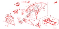 GUARNICAO PAINEL INSTRU.(LADO CONDUTOR)(LH) para Honda JAZZ HYBRID IMA-S    TEMP TIRE 5 portas totalmente automática CVT 2012