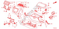 GUARNICAO PAINEL INSTRU.(LADO PASSAGEIRO)(LH) para Honda JAZZ HYBRID IMA-S    TEMP TIRE 5 portas totalmente automática CVT 2012