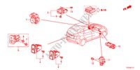 INTERRUPTOR(LH) para Honda JAZZ HYBRID IMA-S    TEMP TIRE 5 portas totalmente automática CVT 2012
