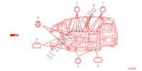 OLHAL(INFERIOR) para Honda JAZZ HYBRID IMA      TEMP TIRE 5 portas totalmente automática CVT 2012