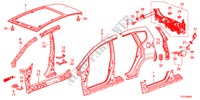 PAINEIS EXTERIOR/PAINEL TRASEIRO para Honda JAZZ HYBRID IMA      TEMP TIRE 5 portas totalmente automática CVT 2012