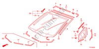 PARA BRISAS para Honda JAZZ HYBRID IMA-S 5 portas totalmente automática CVT 2012