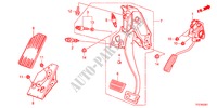 PEDAL(LH) para Honda JAZZ HYBRID IMA-H    TEMP TIRE 5 portas totalmente automática CVT 2012