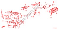 TUBO ESCAPE/SILENCIADOR para Honda JAZZ HYBRID IMA-H 5 portas totalmente automática CVT 2012