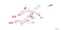 TUBO FLEXIVEL LAVA para Honda JAZZ HYBRID IMA-H 5 portas totalmente automática CVT 2012