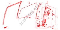 JANELAS PORTA CORREDICA/REGULADOR para Honda ODYSSEY EXL 5 portas automática de 5 velocidades 2011